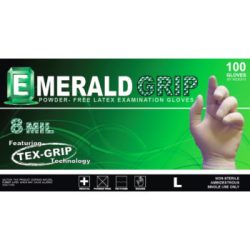 Emerald Grip Powder-Free Latex Gloves