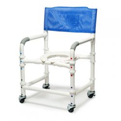 89200-KD Lumex 22" PVC Knock-Down Shower Commode Chair