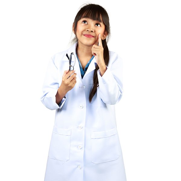 1016 NATURAL UNIFORMS 3 POCKET CHILDREN’S LAB COAT