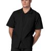 Adar Universal Men's Zippered Short Sleeve Jacket