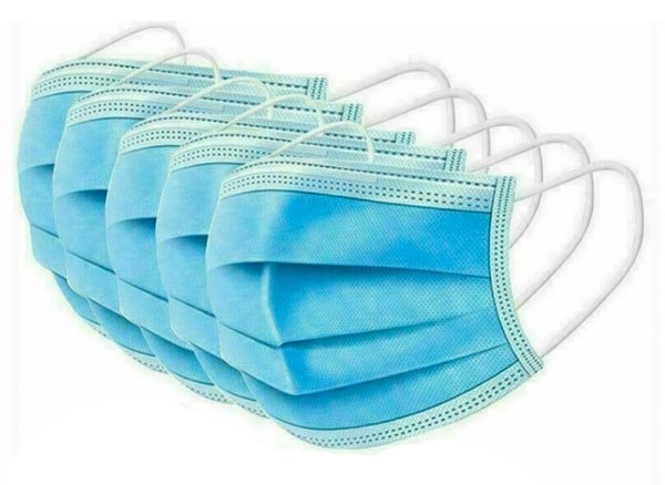 Earloop Medical Surgical Mask 3ply with a nose Clip