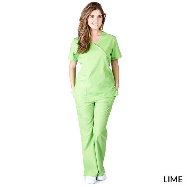 MM001 Mock Wrap Scrub Sets