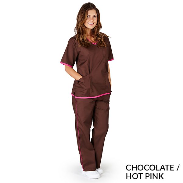 SH505Contrast Trim Scrub Sets