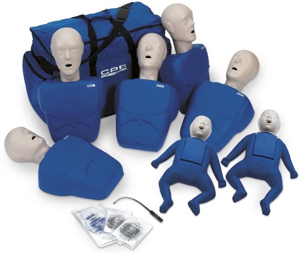 CPR Manikins Pack of 7 with Zipper Bag