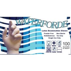 Waterforde Powder-Free Latex Exam Gloves