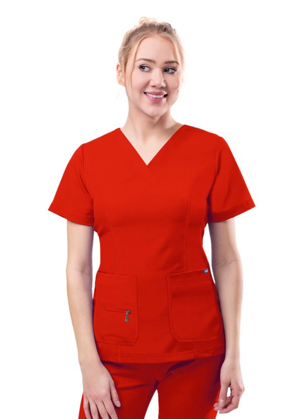 ADAR Pro Womens Elevated V-neck Scrub Top